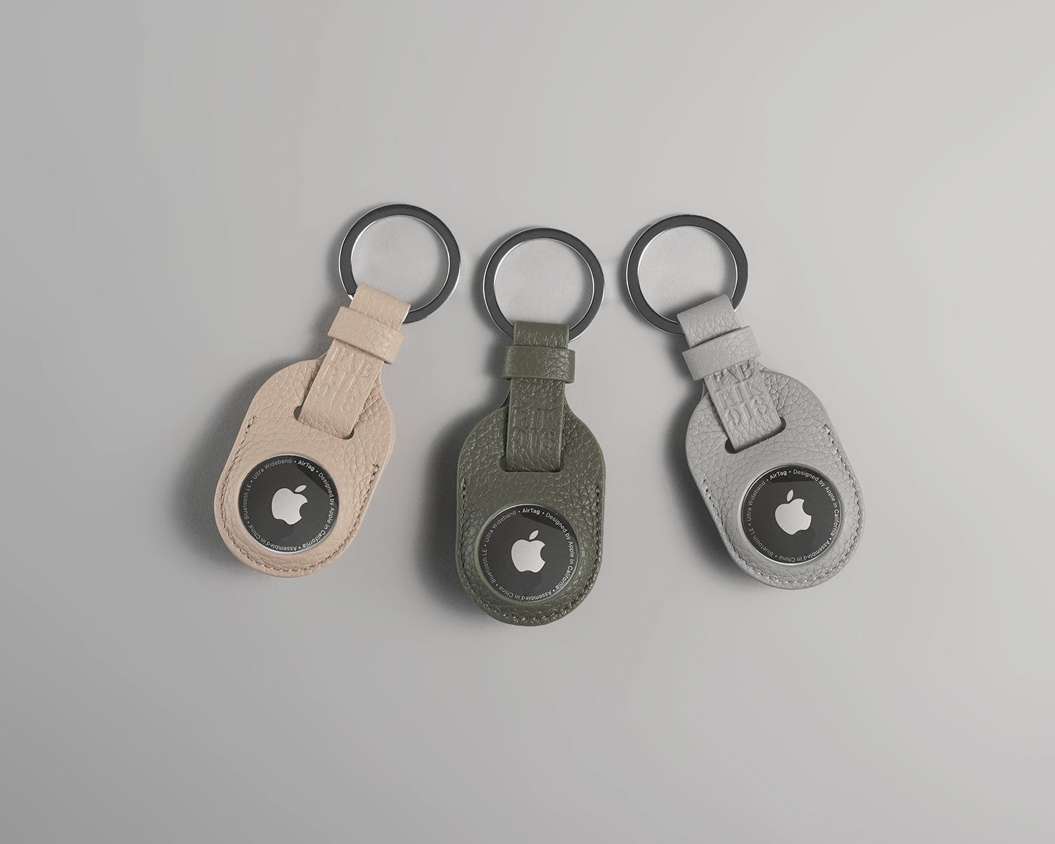 The 0.5 ml - Leather AirTag Keychain